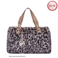 michael kors fur leopard hair groot beige boekentassen Handtas Model u73ie136